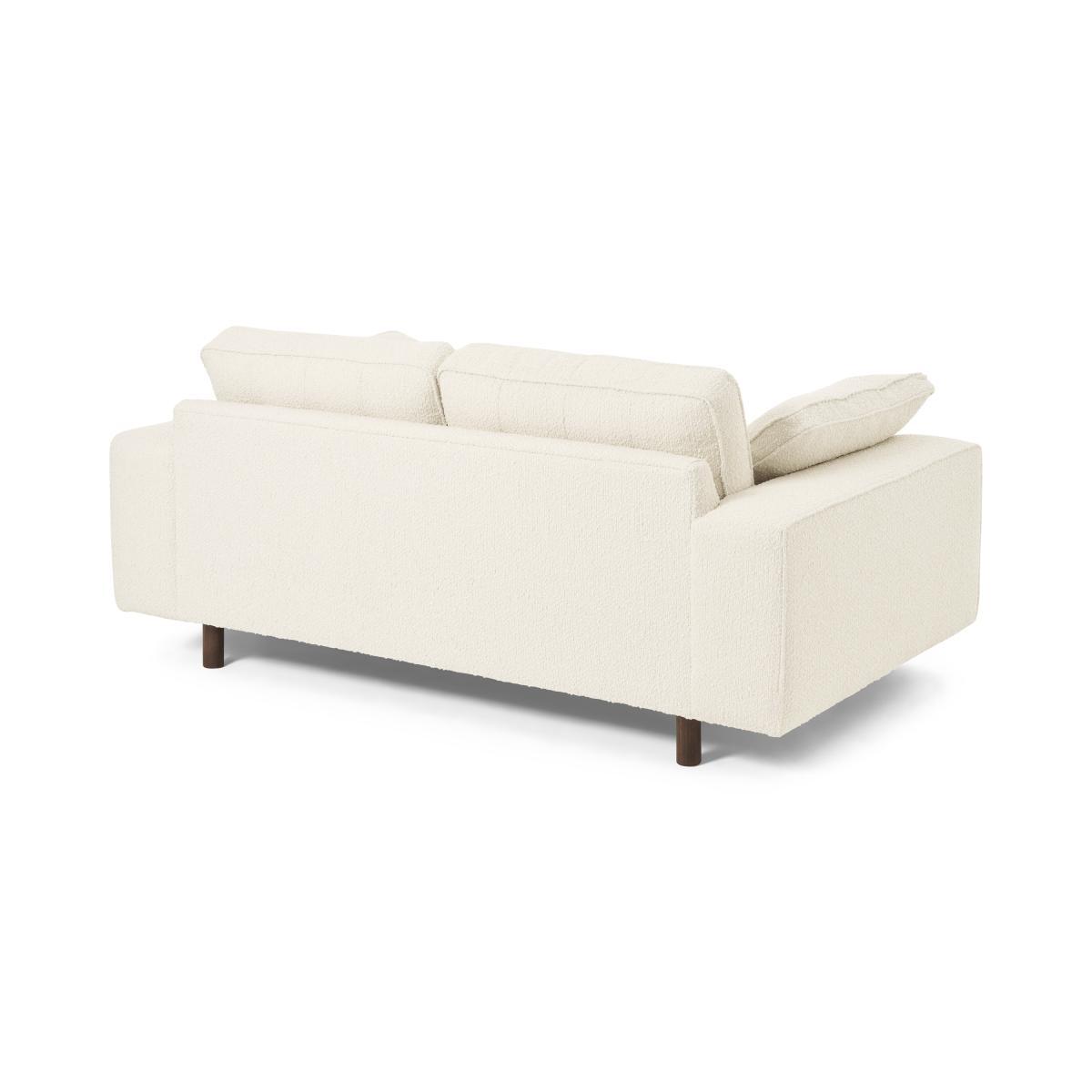 Content by Terence Conran Tobias 2 Seater Sofa, Ivory White Boucle with Dark Wood Leg – image 7