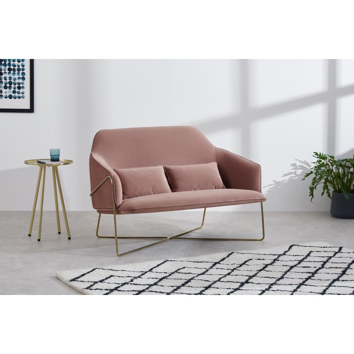 Stanley 2 Seater Sofa, Soft Pink Recycled Velvet – image 4
