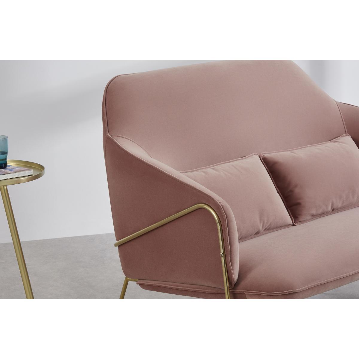 Stanley 2 Seater Sofa, Soft Pink Recycled Velvet – image 5