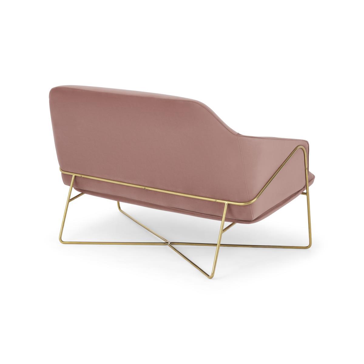 Stanley 2 Seater Sofa, Soft Pink Recycled Velvet – image 6