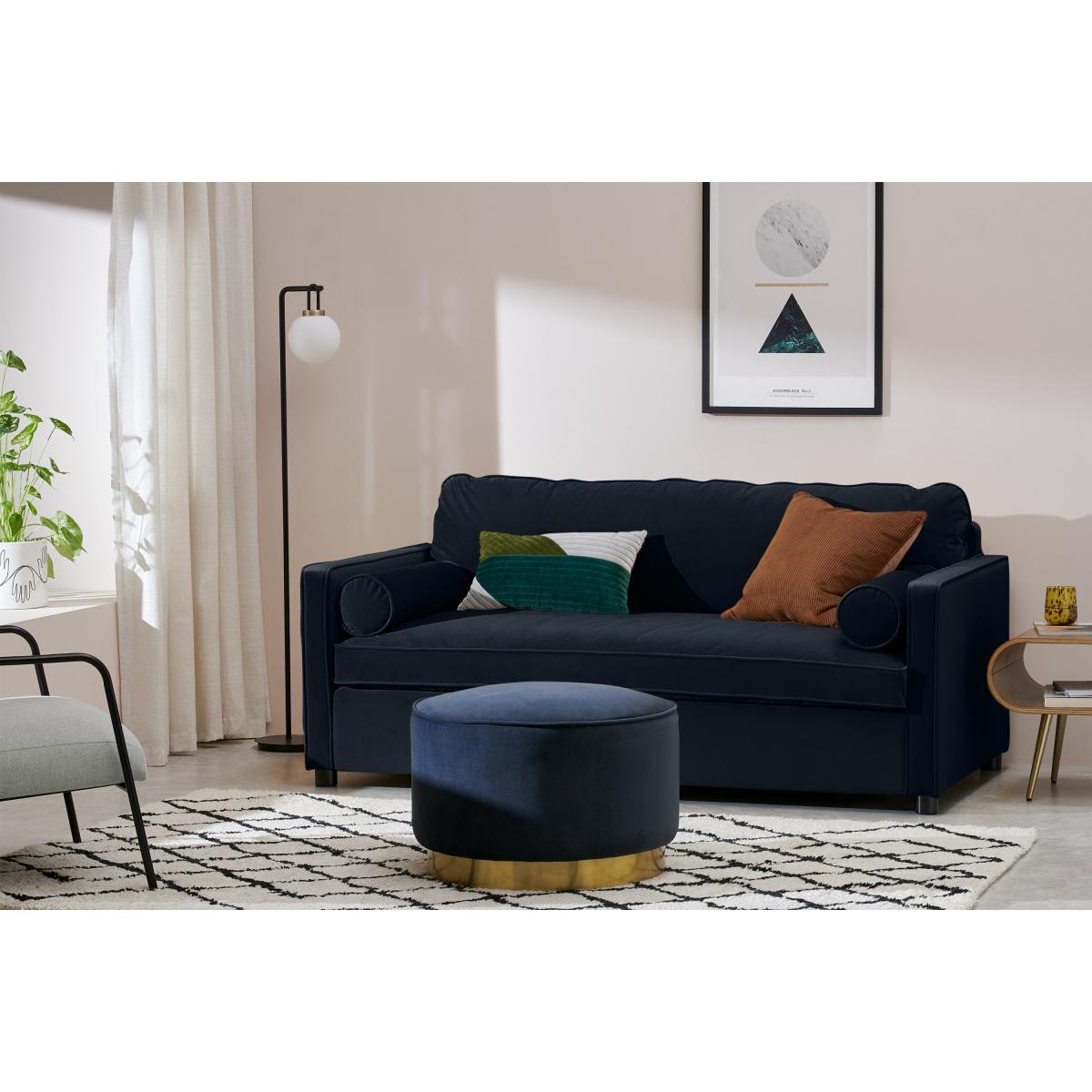 Brody Sofa Bed, Moonlight Blue Recyled Velvet – image 4