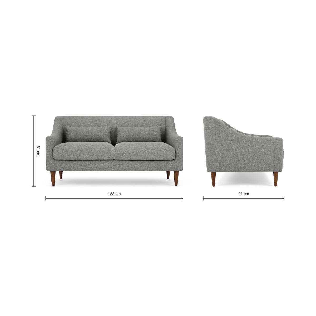 Herton 2 Seater Sofa, Mountain Grey – image 9