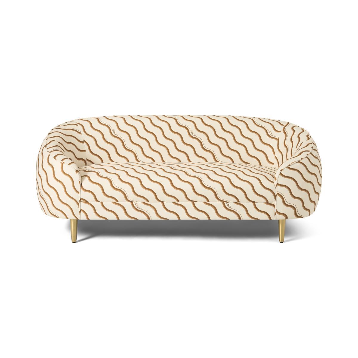 Poodle & Blonde Trudy 2 Seater Sofa, Bellisima Tope Printed Fabric – image 2