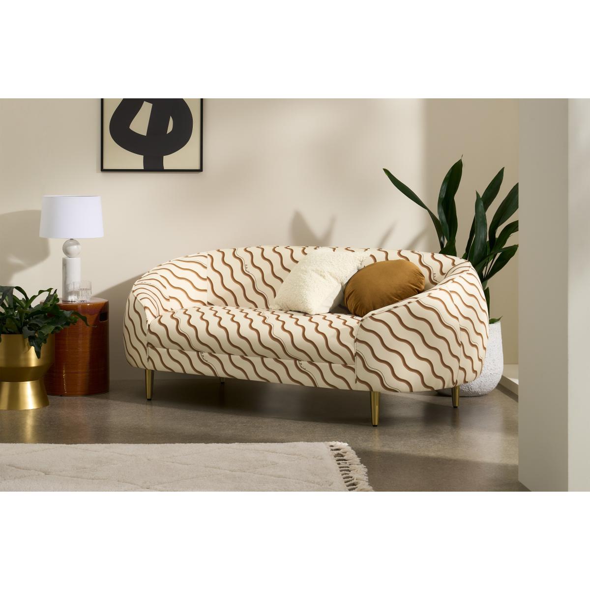 Poodle & Blonde Trudy 2 Seater Sofa, Bellisima Tope Printed Fabric – image 4