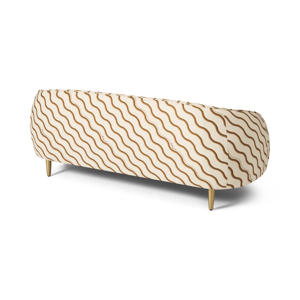Poodle & Blonde Trudy 2 Seater Sofa, Bellisima Tope Printed Fabric – image 7
