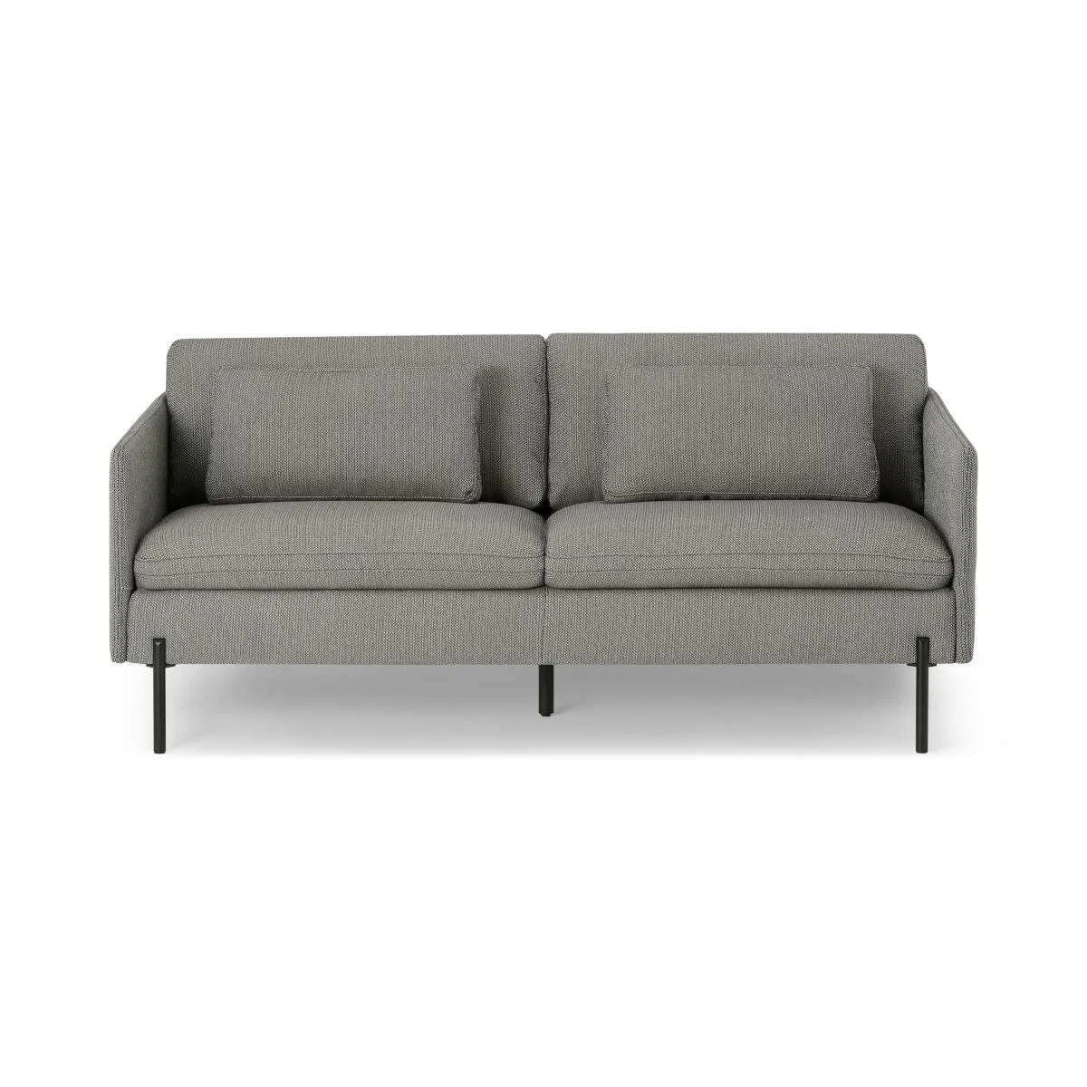 Zarina Large 2 Seater Sofa, Mole Grey Weave – image 2