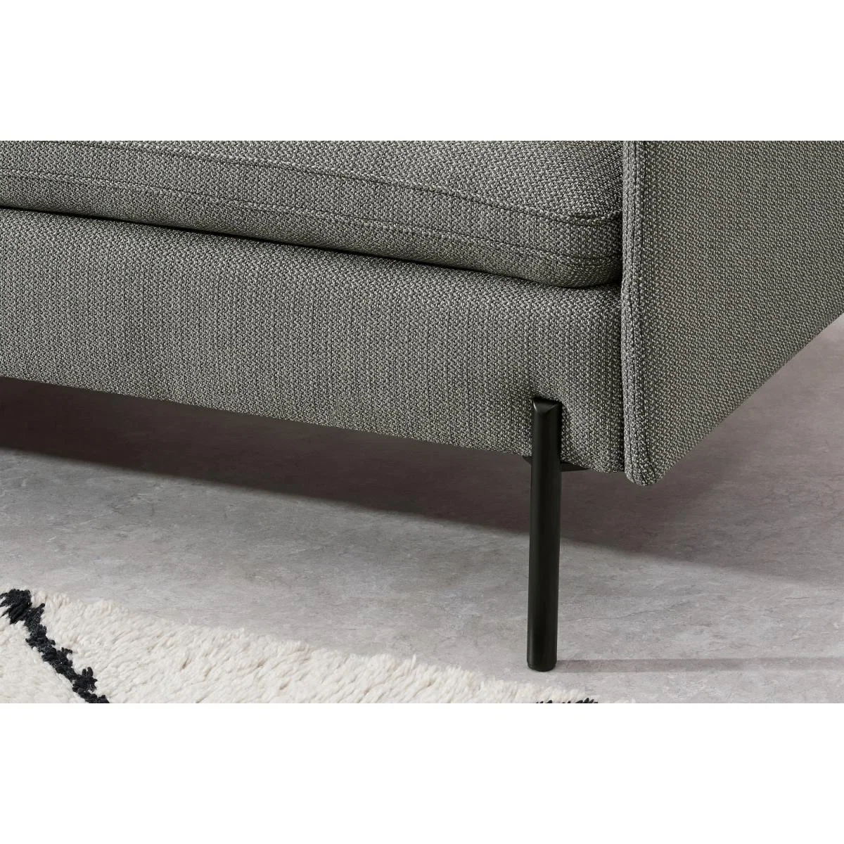 Zarina Large 2 Seater Sofa, Mole Grey Weave – image 5