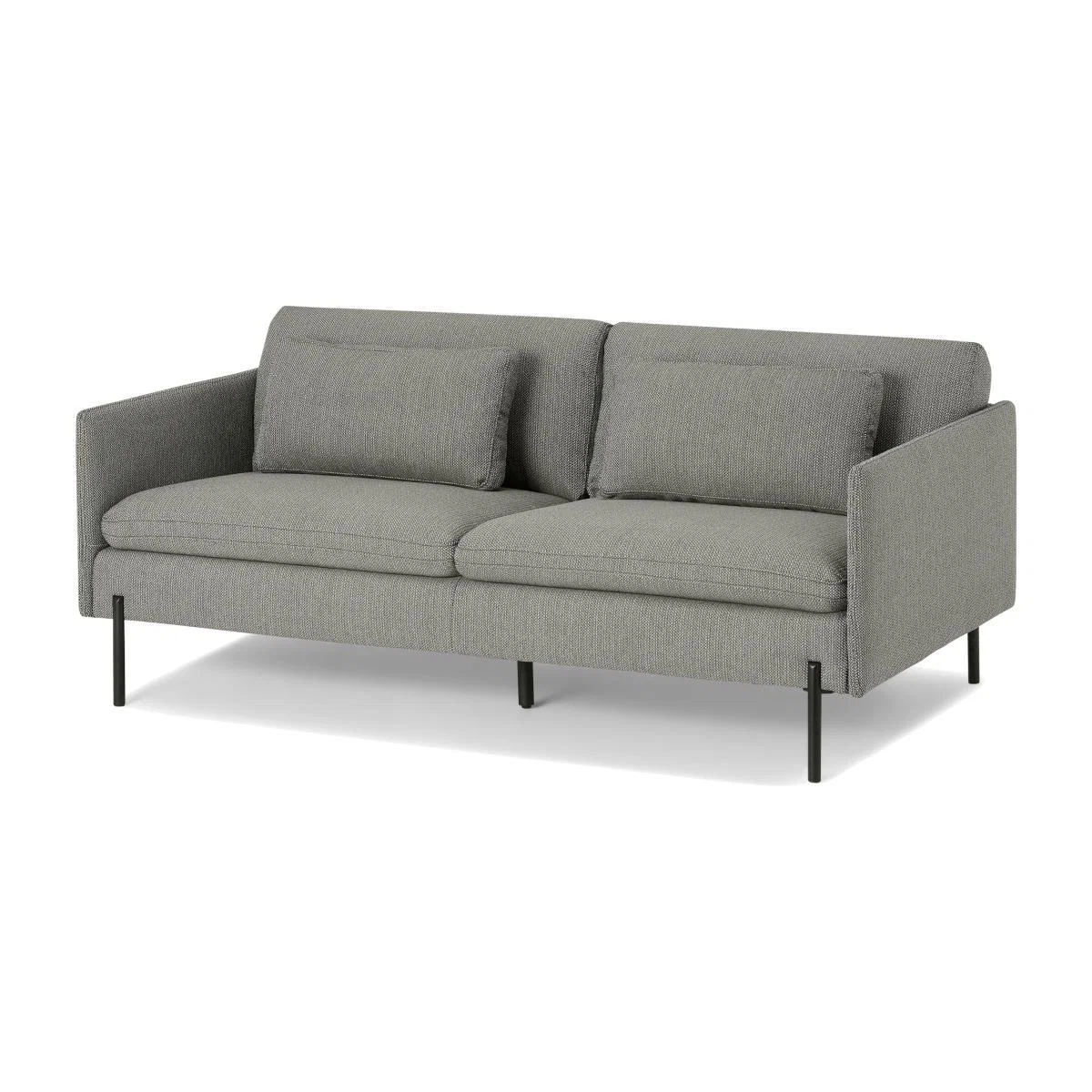 Zarina Large 2 Seater Sofa, Mole Grey Weave – image 1