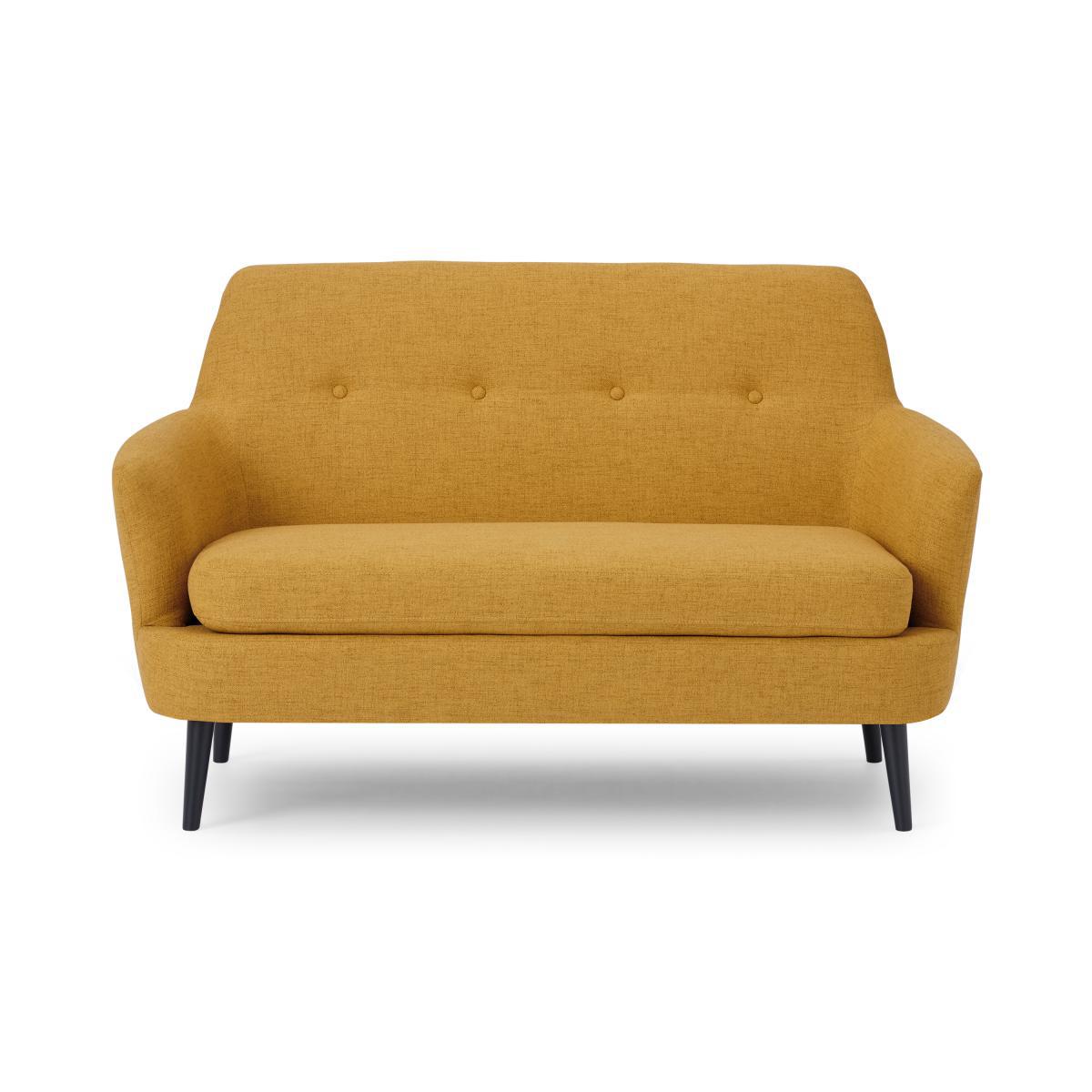 Verne 2 Seater Sofa, Mustard Weave – image 2