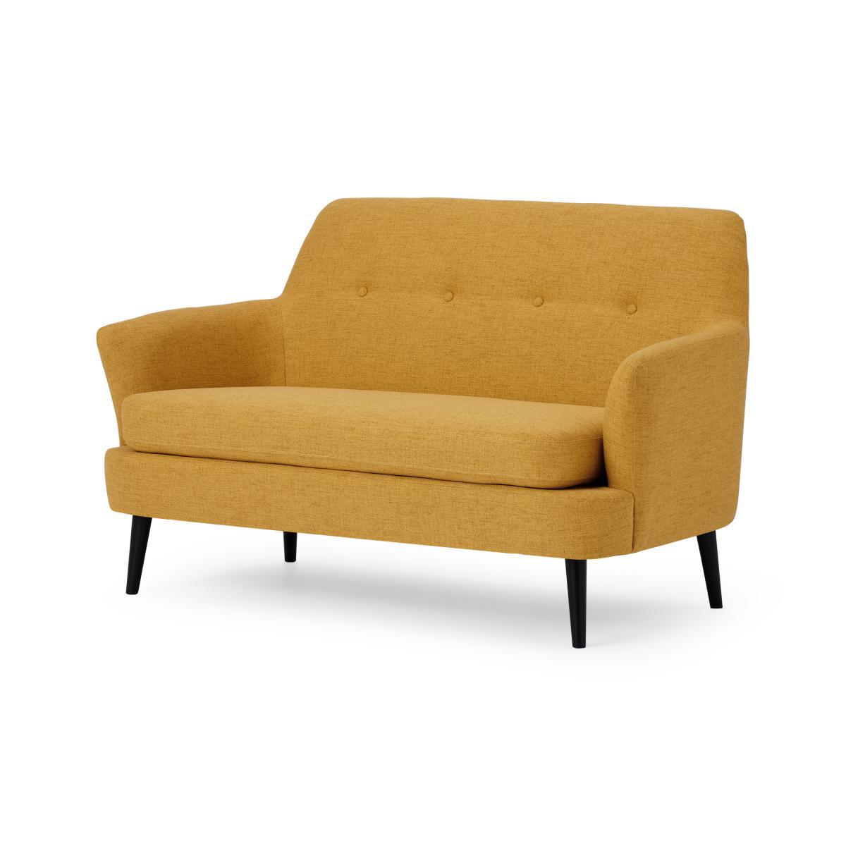 Verne 2 Seater Sofa, Mustard Weave – image 3