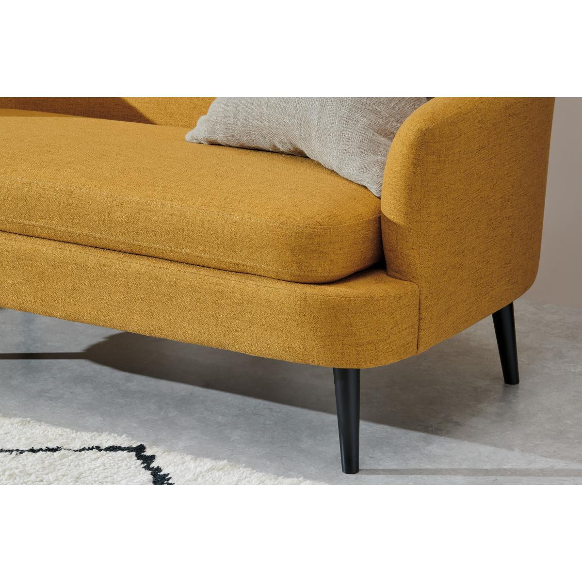 Verne 2 Seater Sofa, Mustard Weave – image 5
