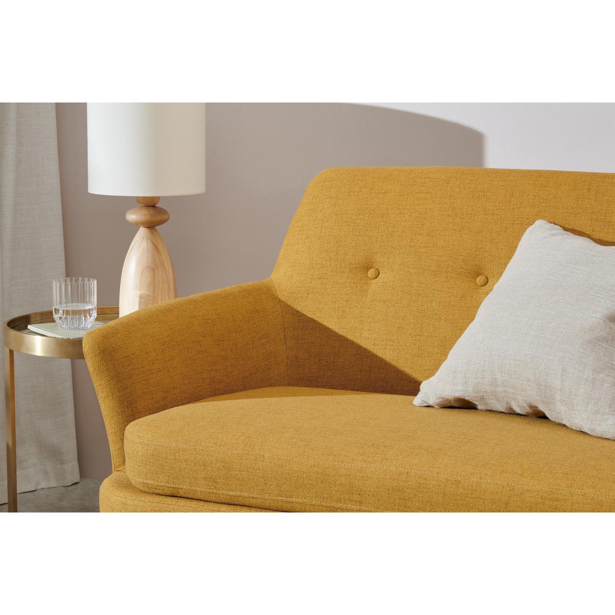Verne 2 Seater Sofa, Mustard Weave – image 6