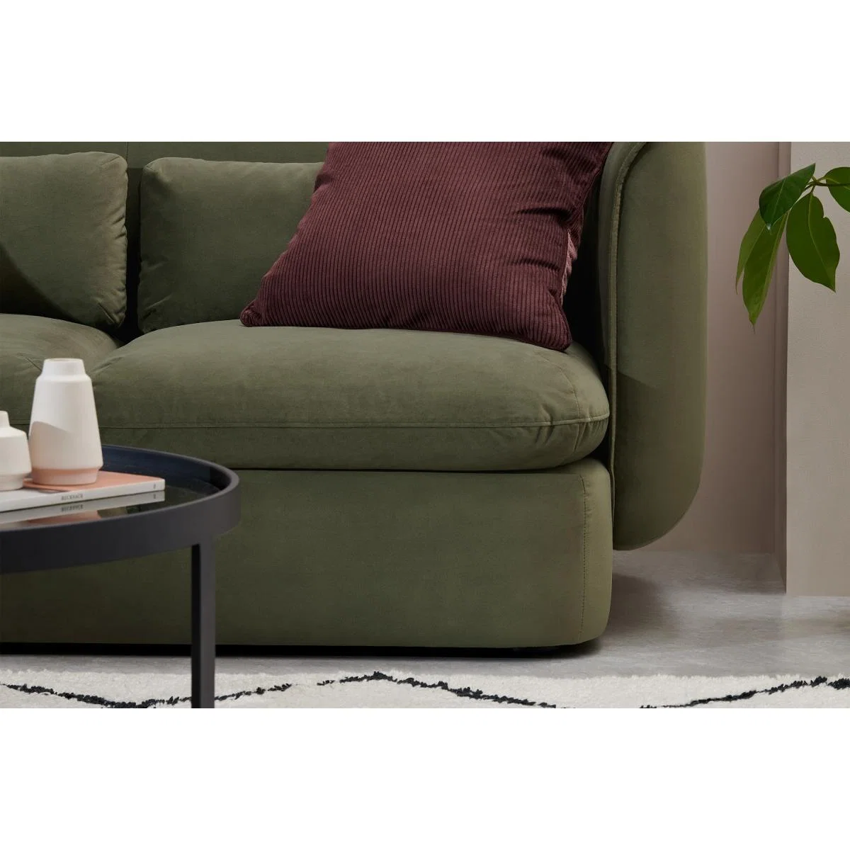 Maliri 2 Seater Sofa, Pistachio Green Recycled Velvet – image 6