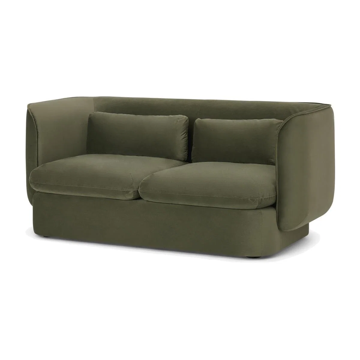 Maliri 2 Seater Sofa, Pistachio Green Recycled Velvet – image 1