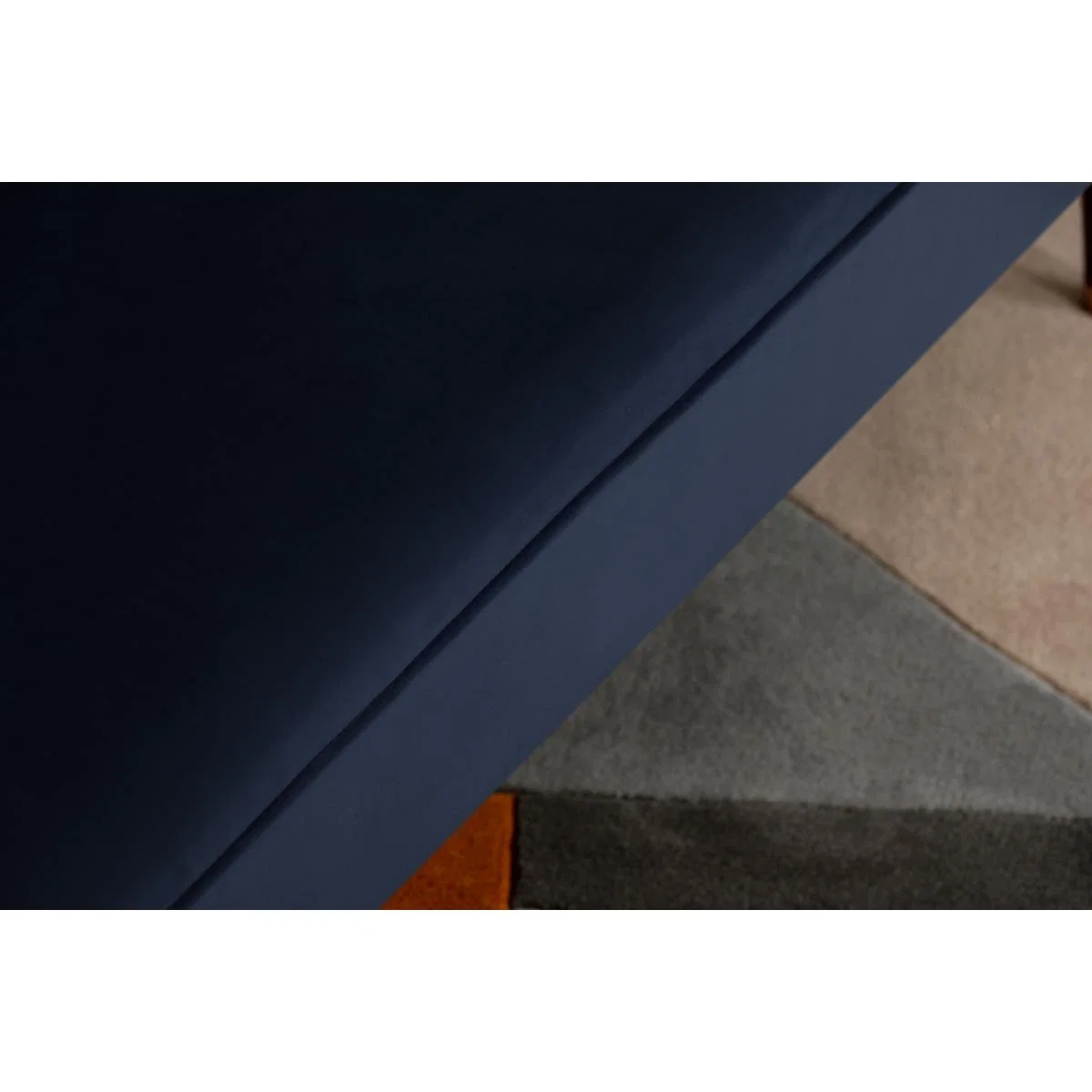 Margot 2 Seat sofa, Navy Blue Recycled Velvet – image 7