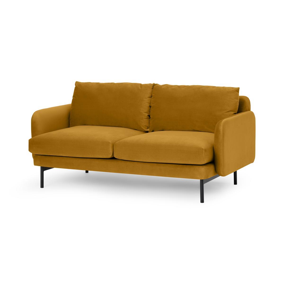 Miro Large 2 Seater Sofa, Vintage Ochre Velvet – image 3