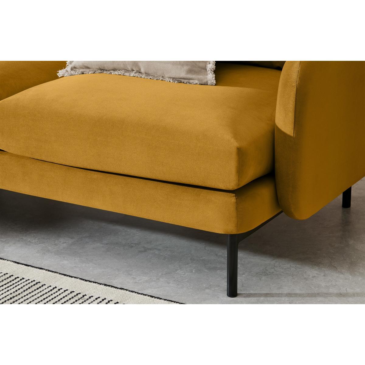 Miro Large 2 Seater Sofa, Vintage Ochre Velvet – image 5