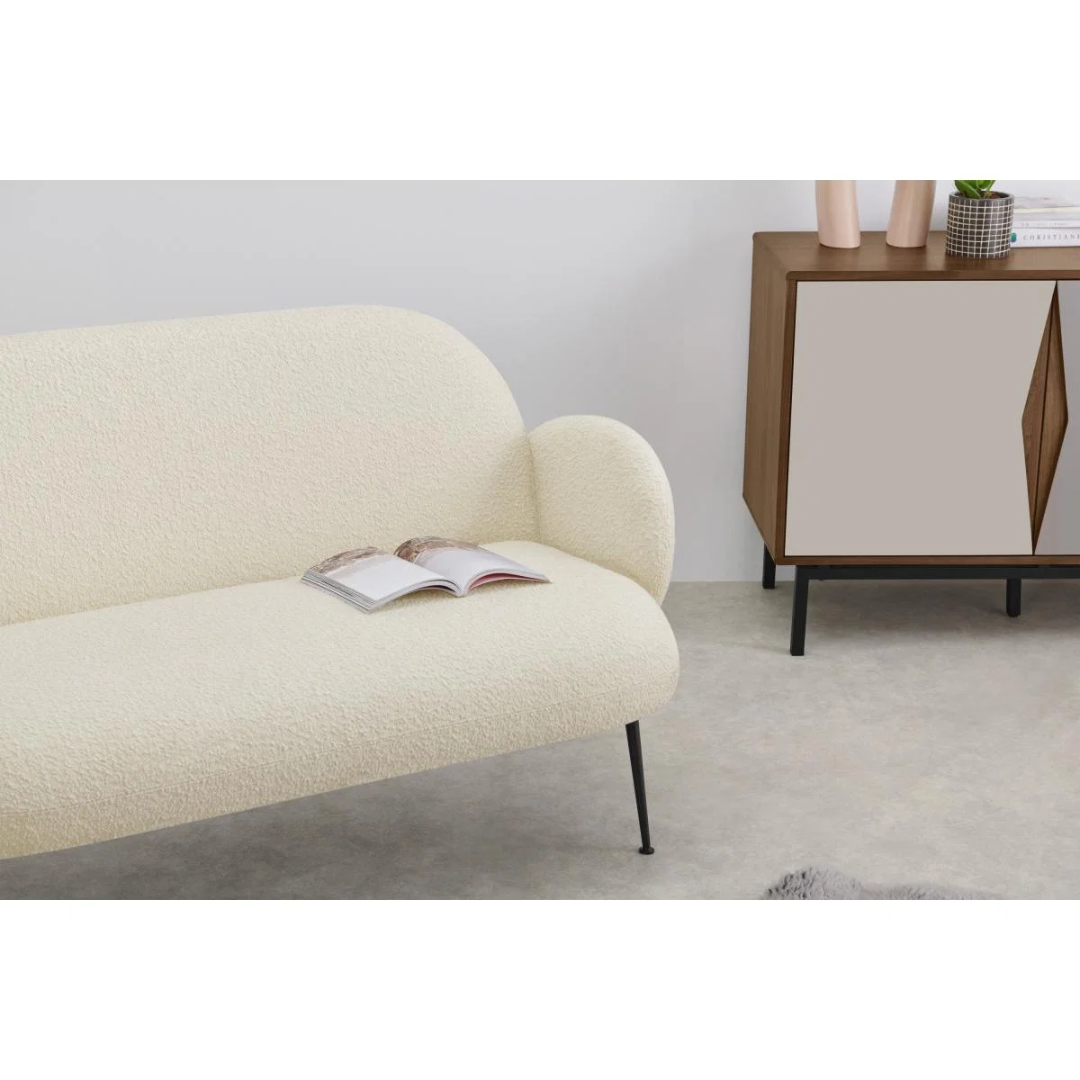 Bonnie 2 Seater Sofa, Whitewash Boucle – image 7