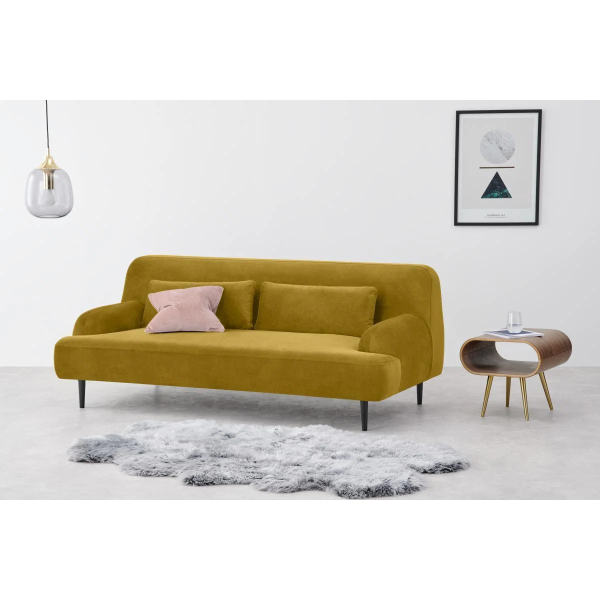 Giselle 2 Seater Sofa, Antique Velvet – image 4
