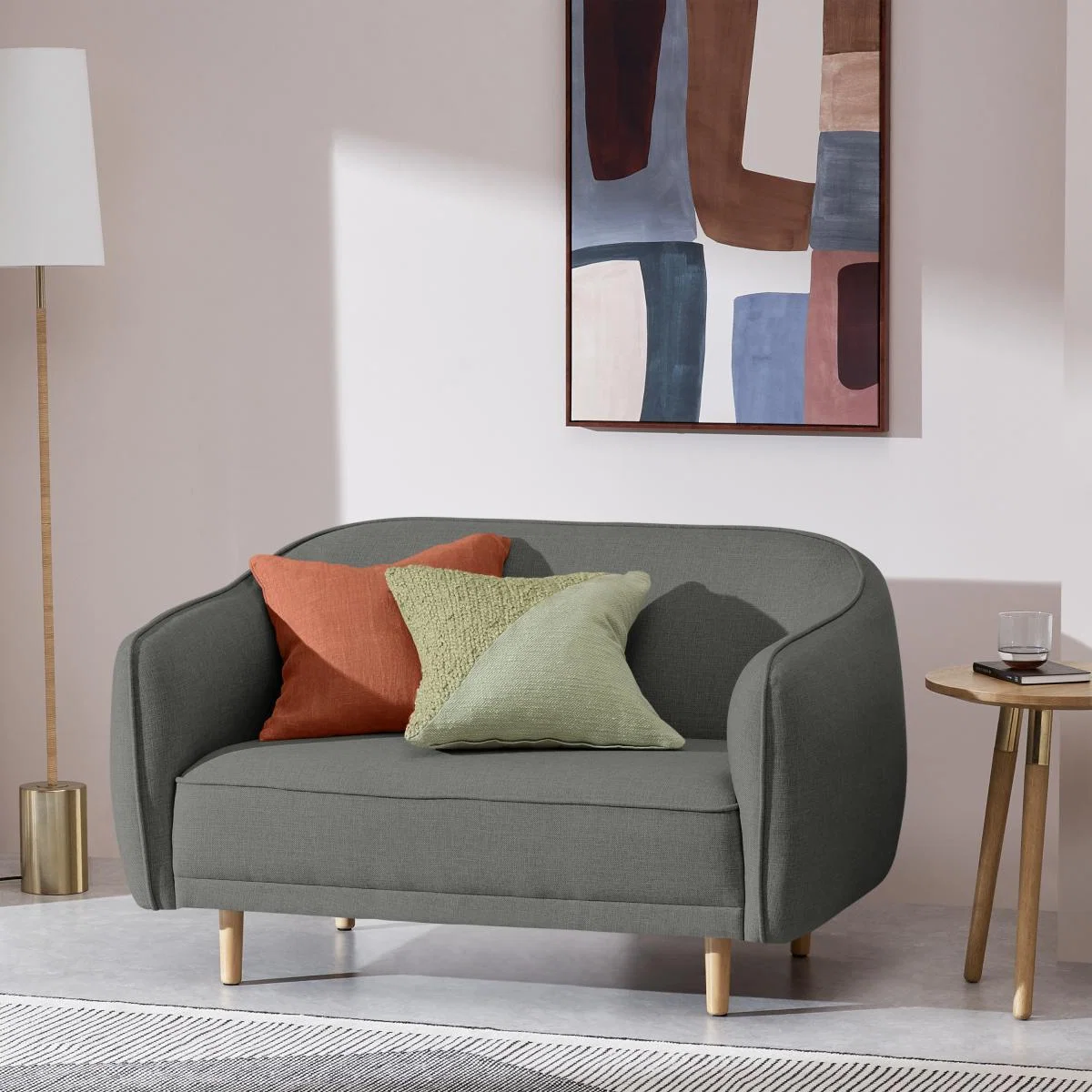 Haring 2 Seater Sofa, Cadet Dark Grey – image 2