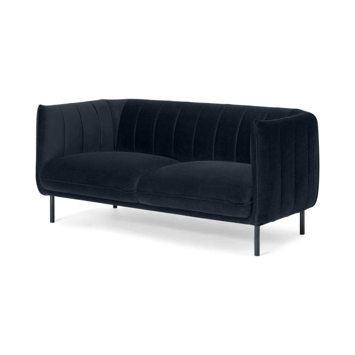 Selene 2 Seater Sofa, Moonlight Blue Velvet – image 3