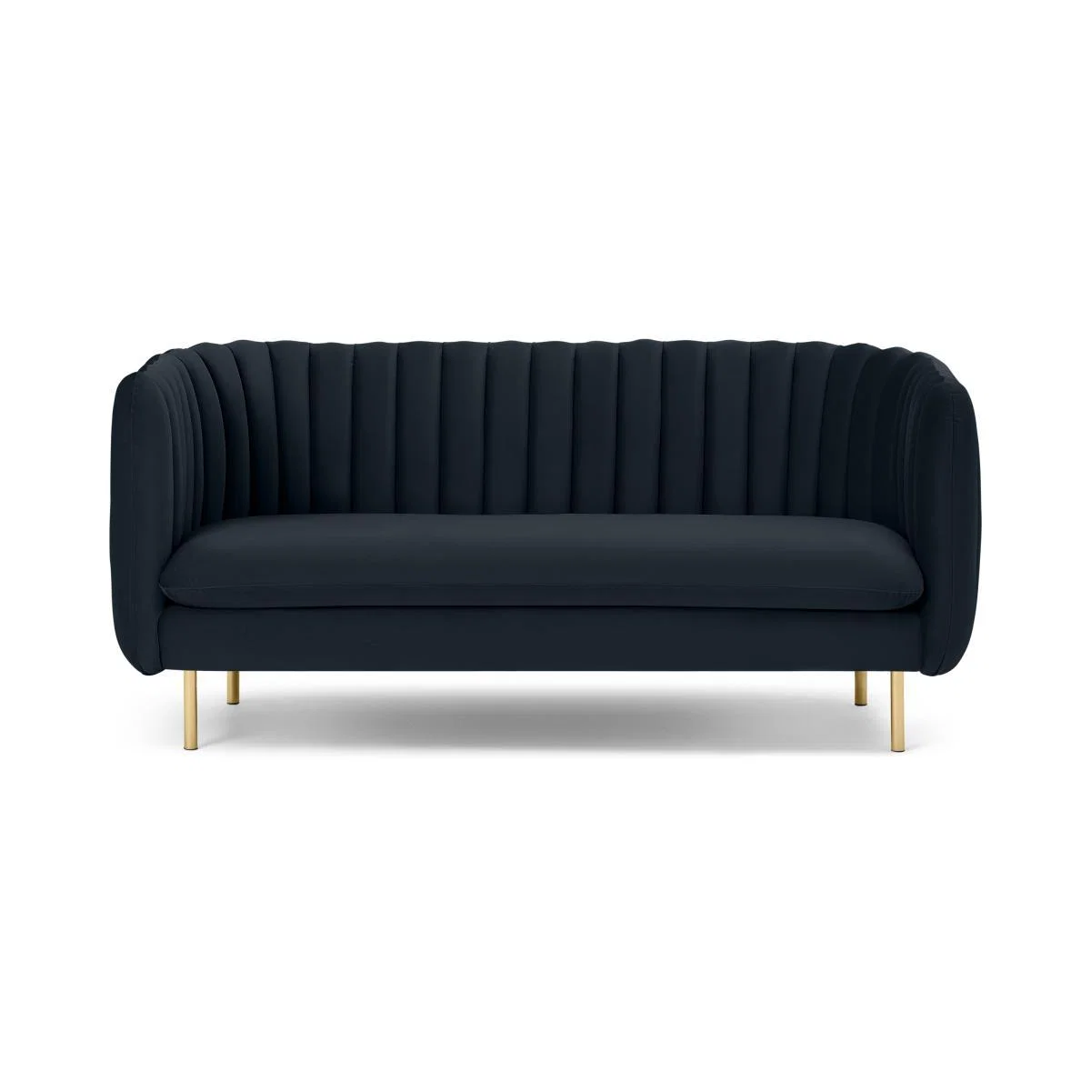 Helma 2 Seater Sofa, Moonlight Blue Velvet – image 2