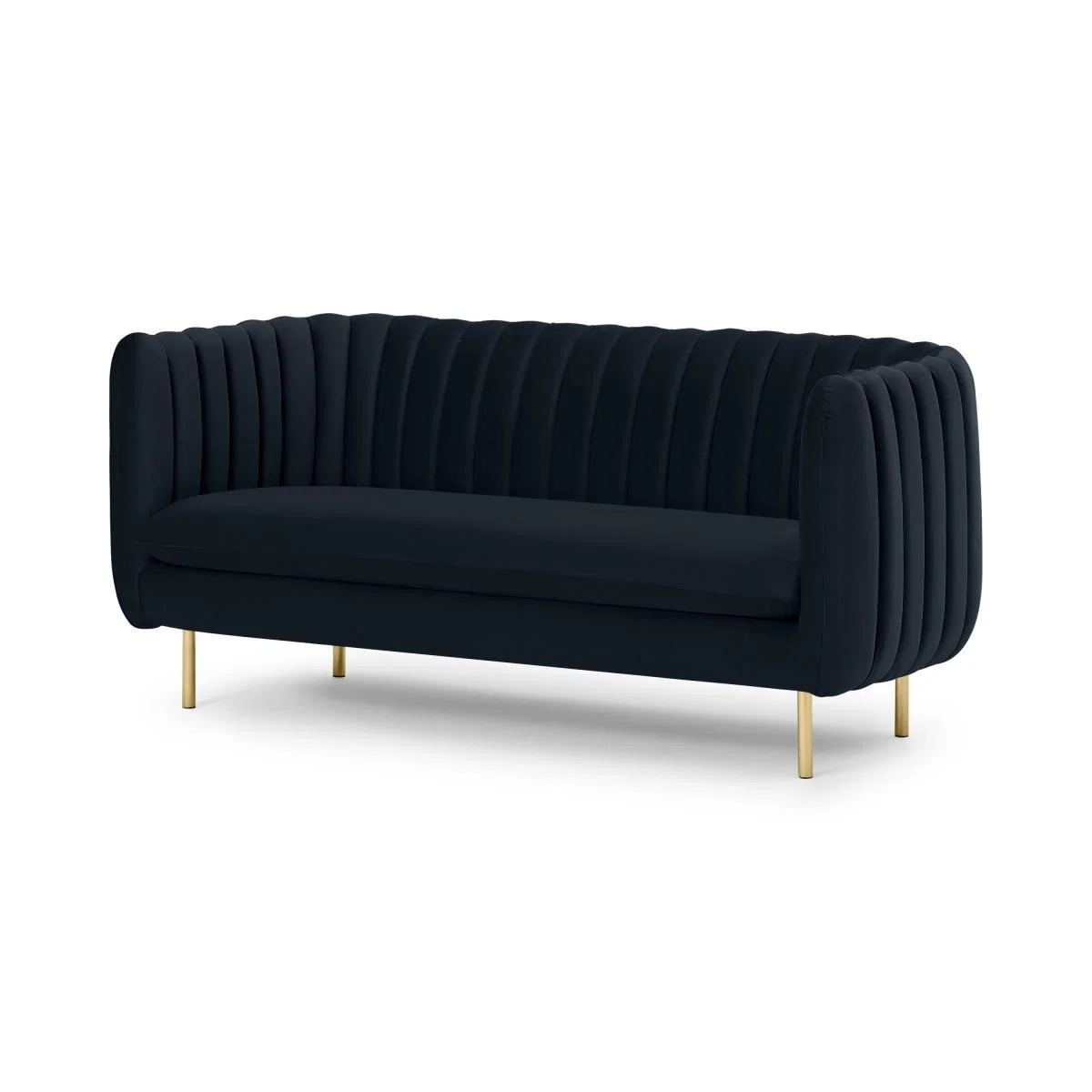 Helma 2 Seater Sofa, Moonlight Blue Velvet – image 3