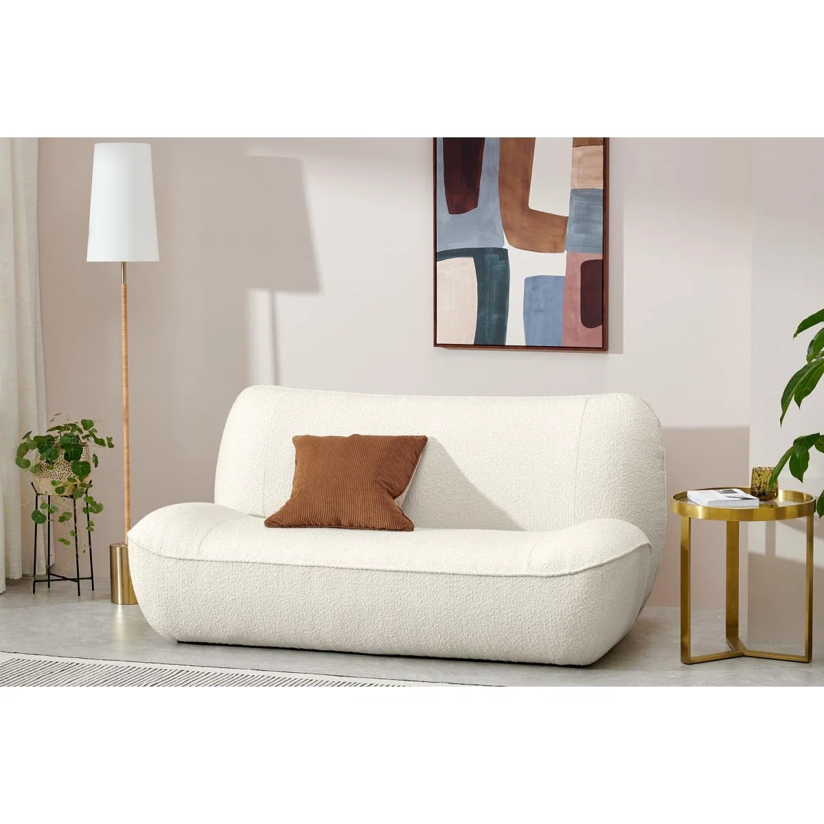 Sete 2 Seater Sofa, Whitewash Boucle – image 4