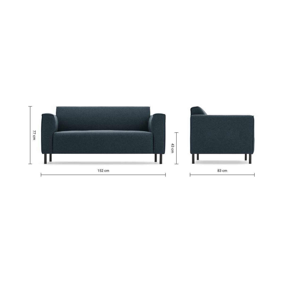 Herron 2 Seater Sofa, Aegean Blue – image 9