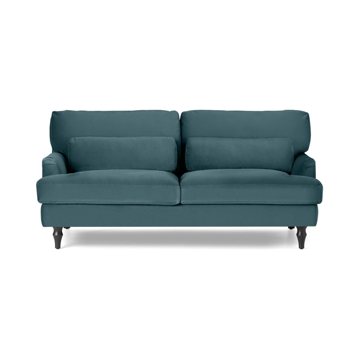Tamyra 2 Seater Sofa, Steel Blue Velvet – image 2