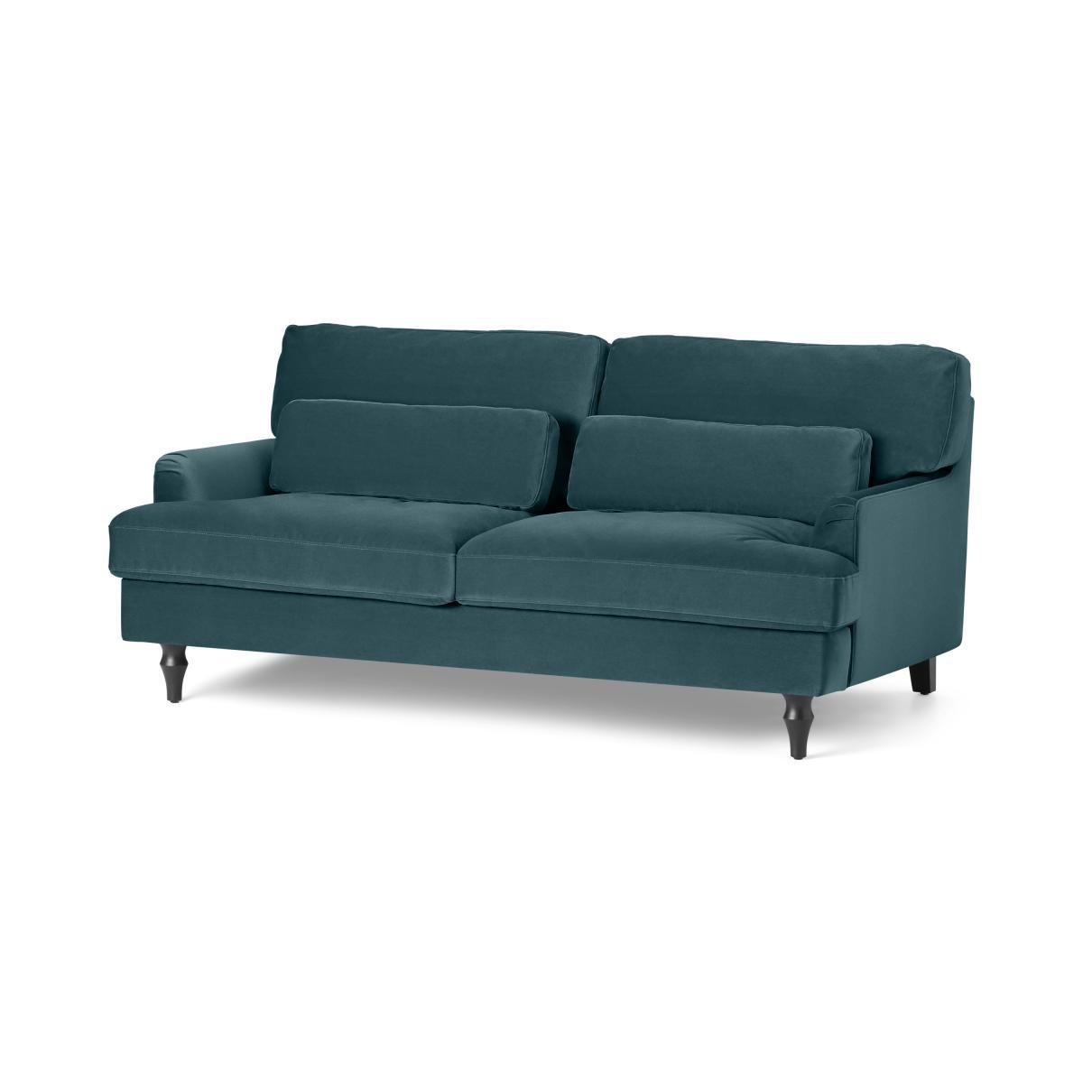 Tamyra 2 Seater Sofa, Steel Blue Velvet – image 3