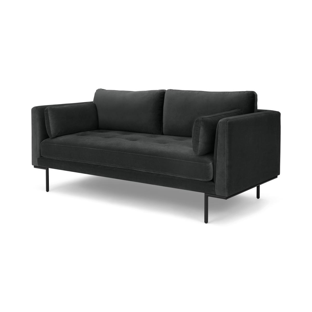 Harlow, Large 2 Seater Sofa, Mourne Grey Velvet – image 3