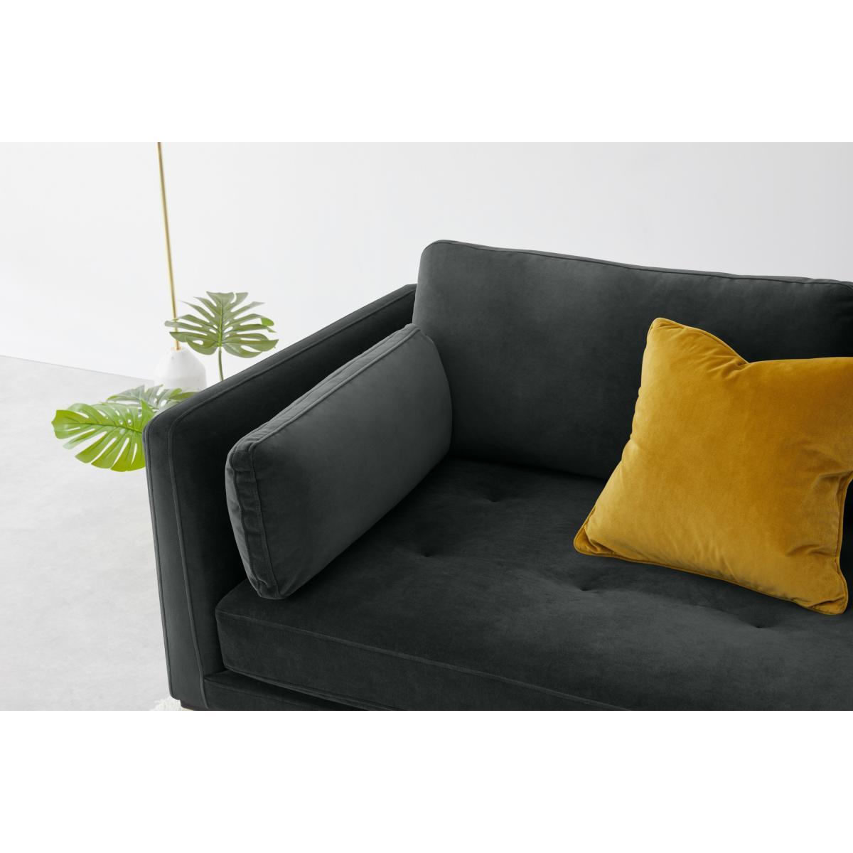 Harlow, Large 2 Seater Sofa, Mourne Grey Velvet – image 5
