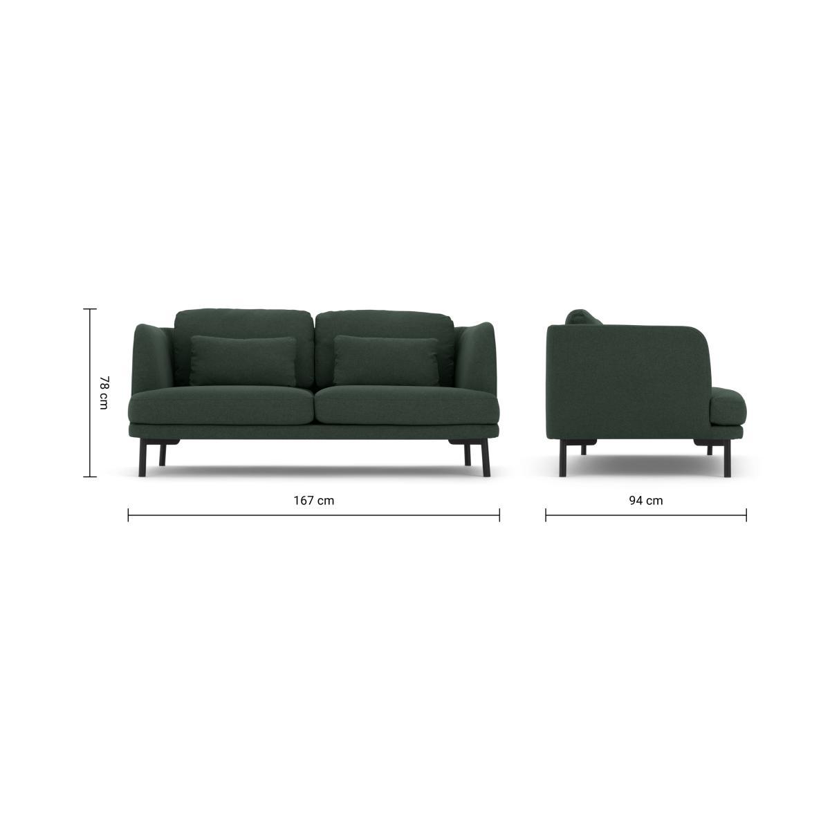 Herman 2 Seater Sofa, Woodland Green – image 9