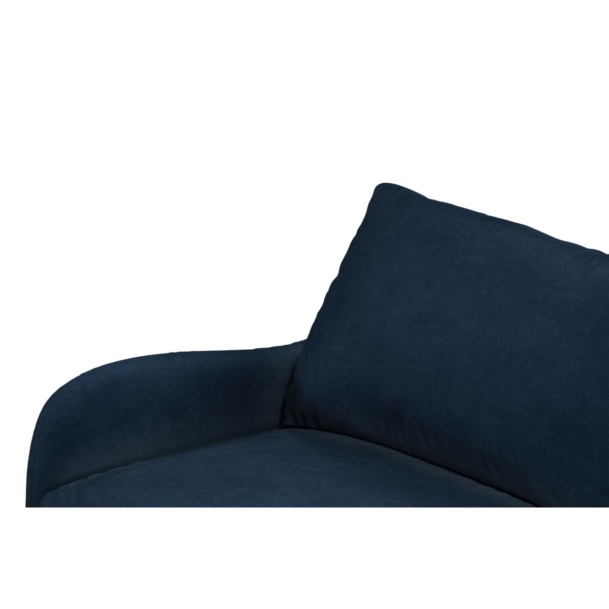Sofia 2 Seater Sofa, Navy Blue Recycled Velvet with Light Wood Legs – image 6