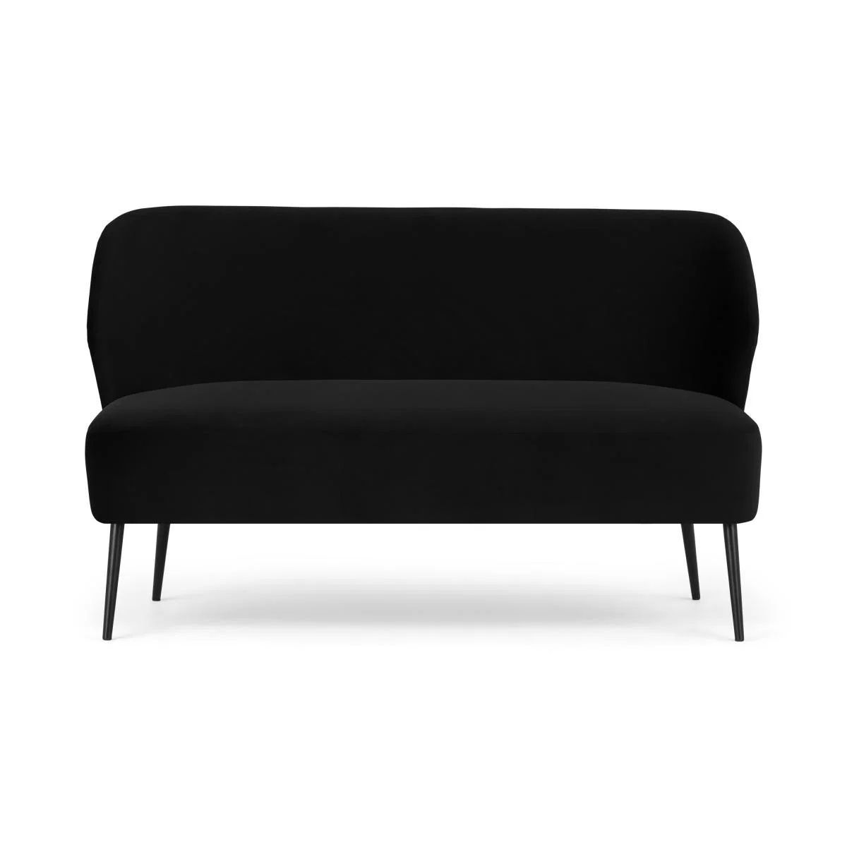 Topeka 2 Seater Sofa, Solar Black Velvet – image 2