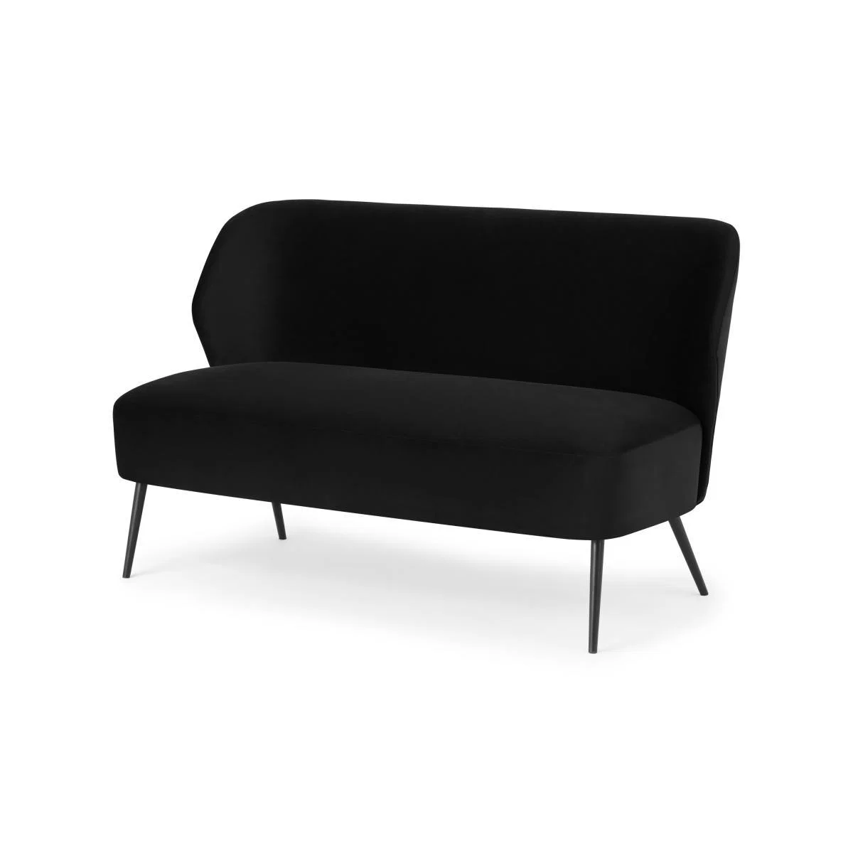 Topeka 2 Seater Sofa, Solar Black Velvet – image 3