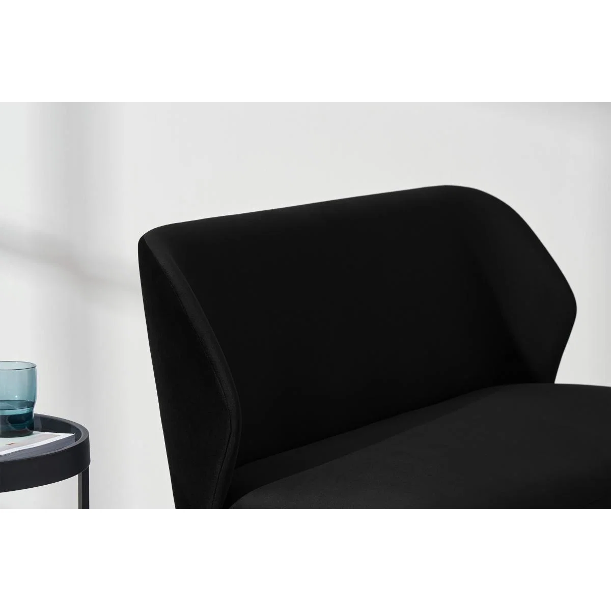 Topeka 2 Seater Sofa, Solar Black Velvet – image 5