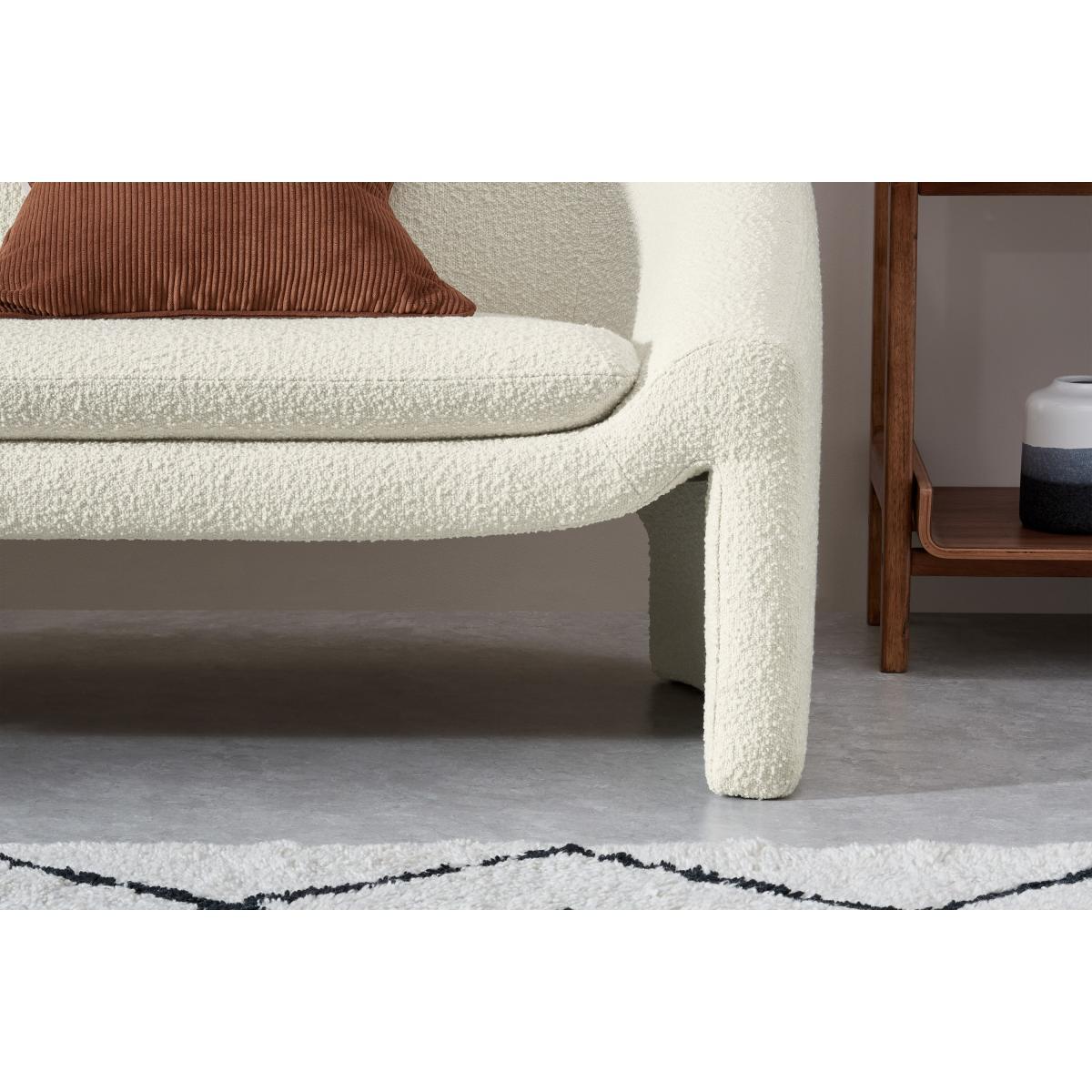 Shona 2 Seater Sofa, Whitewash Boucle – image 5
