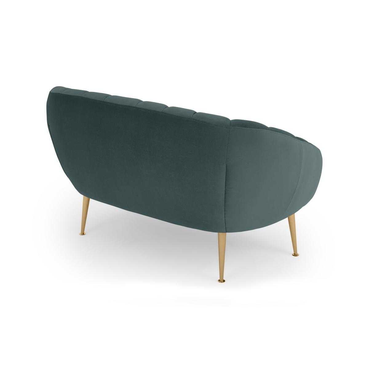 Primrose 2 Seater Sofa, Marine Green Velvet – image 5