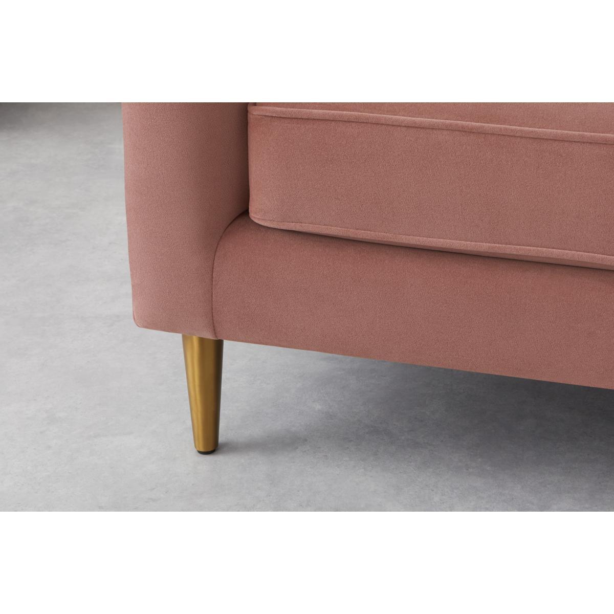 Amicie 2 Seater Sofa, Blush Pink Velvet – image 5