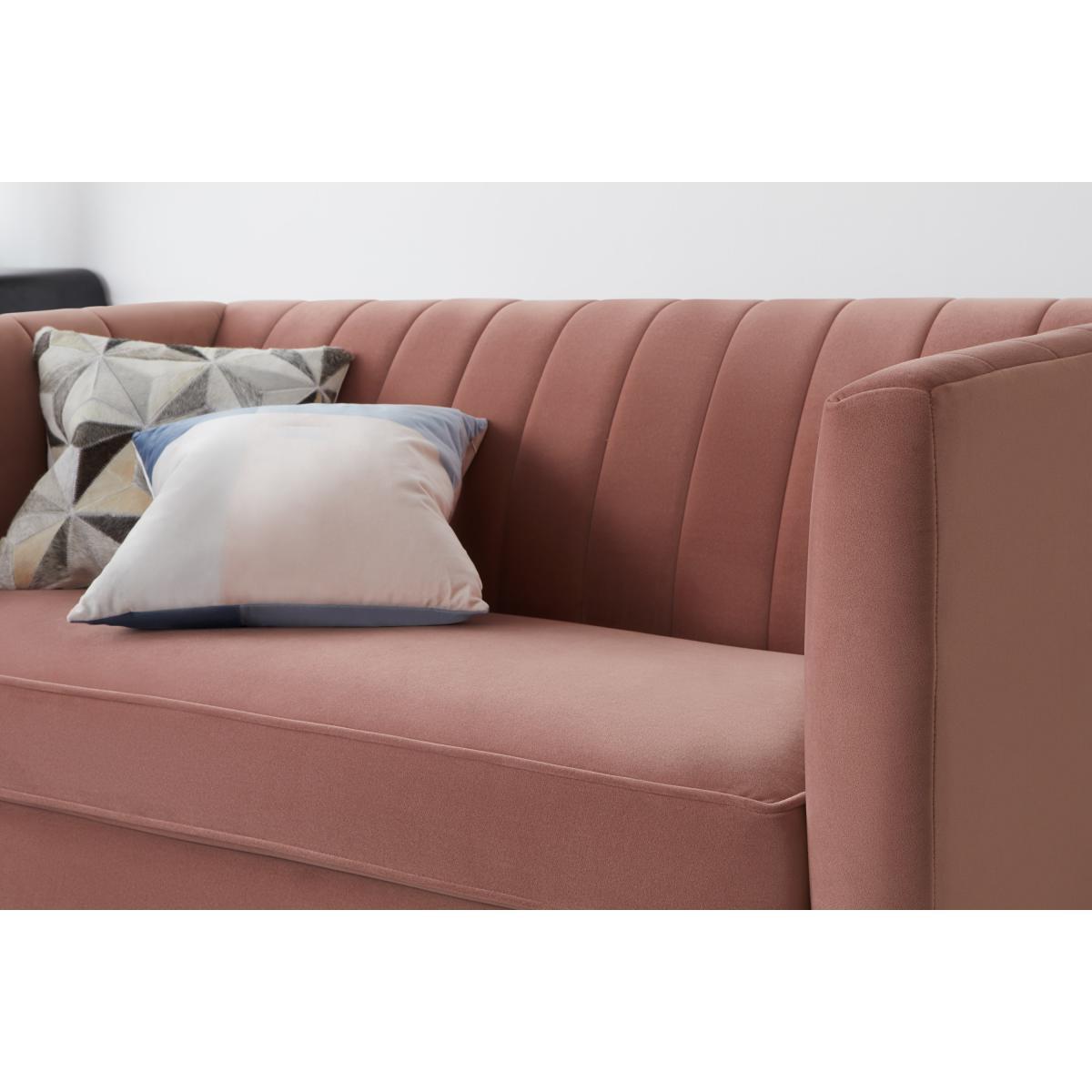 Amicie 2 Seater Sofa, Blush Pink Velvet – image 7