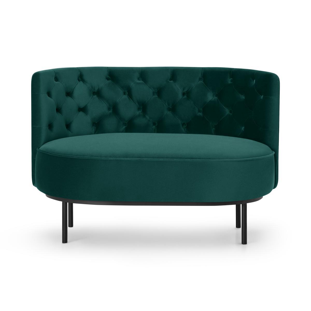 Ethel Loveseat, Seafoam Blue Velvet – image 2