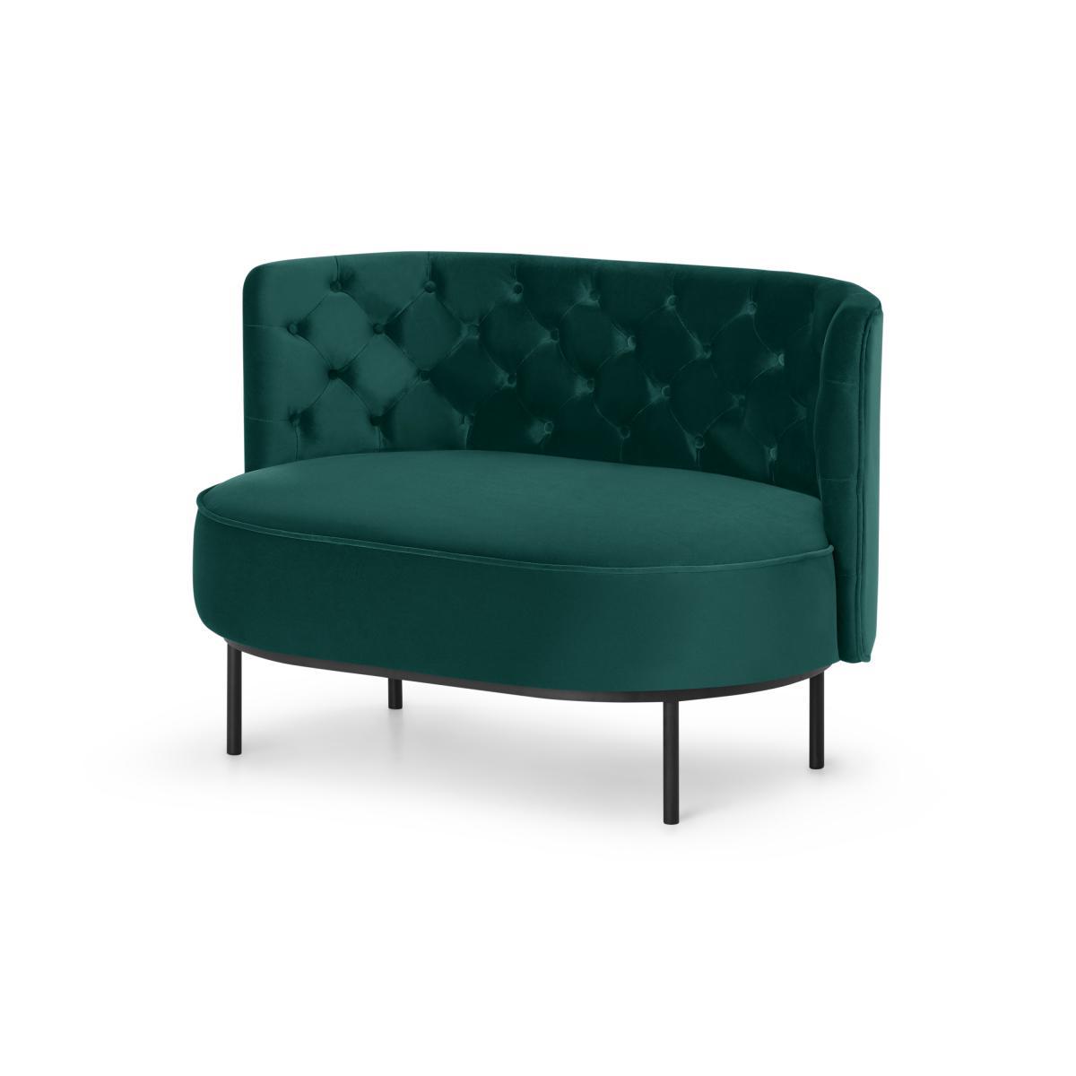 Ethel Loveseat, Seafoam Blue Velvet – image 3