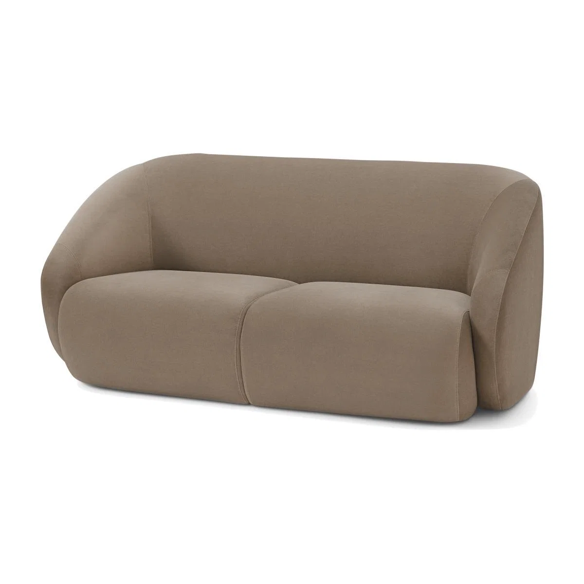 Blanca 2 Seater Sofa, Mink Velvet – image 1