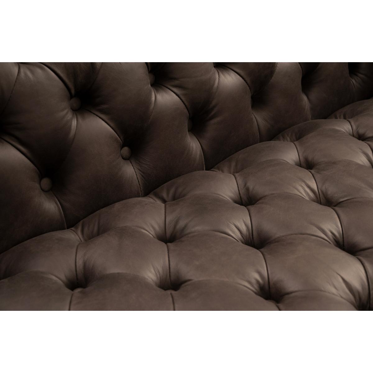 Frankfurt Two Seat Sofa – Ebony Leather – image 3