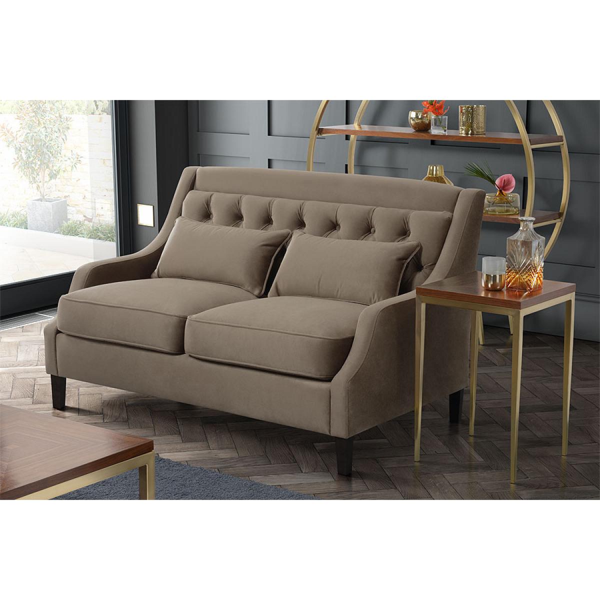 Zeno 2 seat Sofa Genova Taupe – image 2