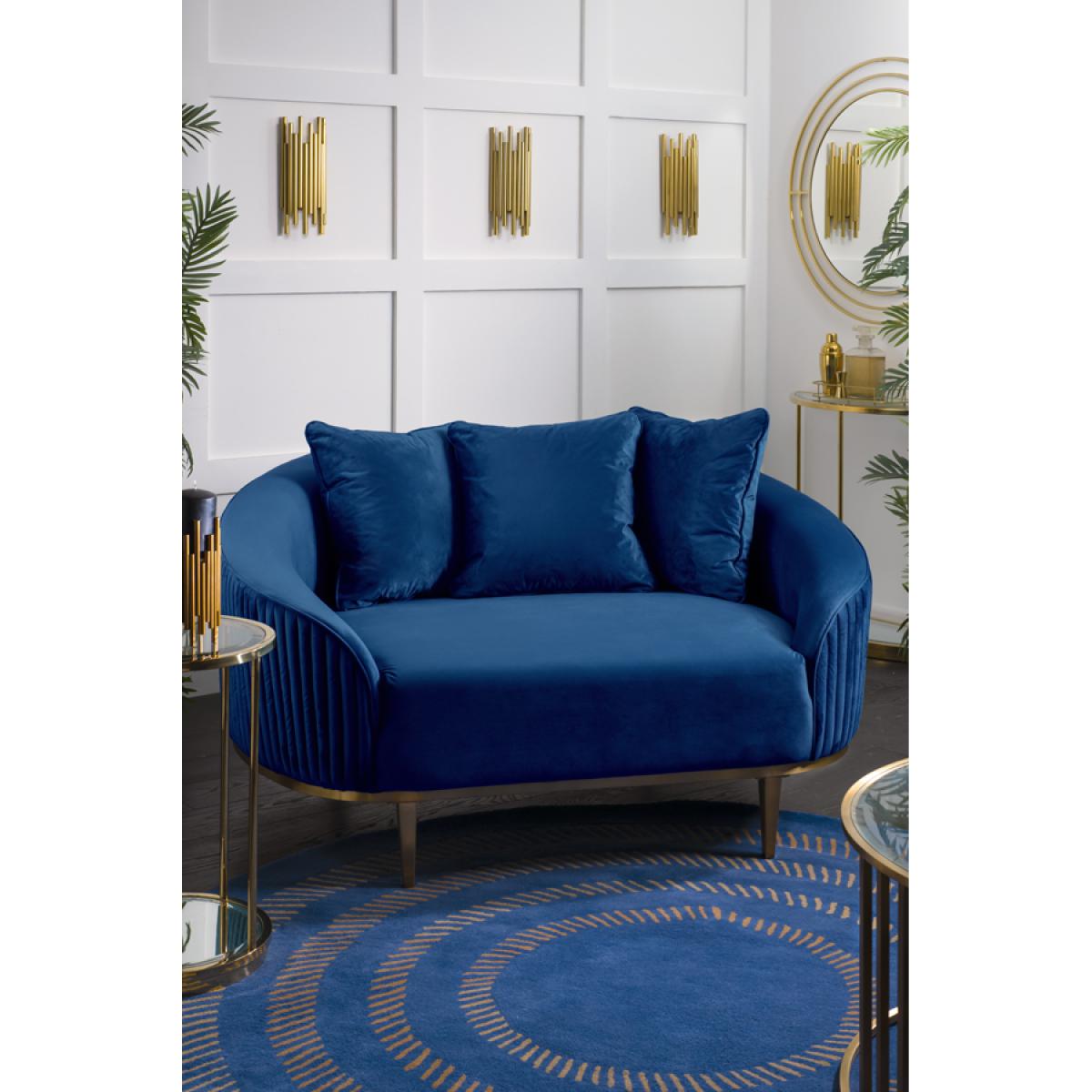 Ella Loveseat Navy – image 2