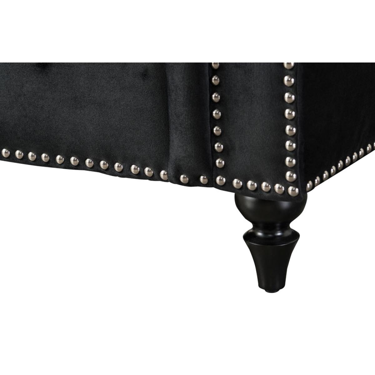 Portman Two Seat Sofa - Black – image 6