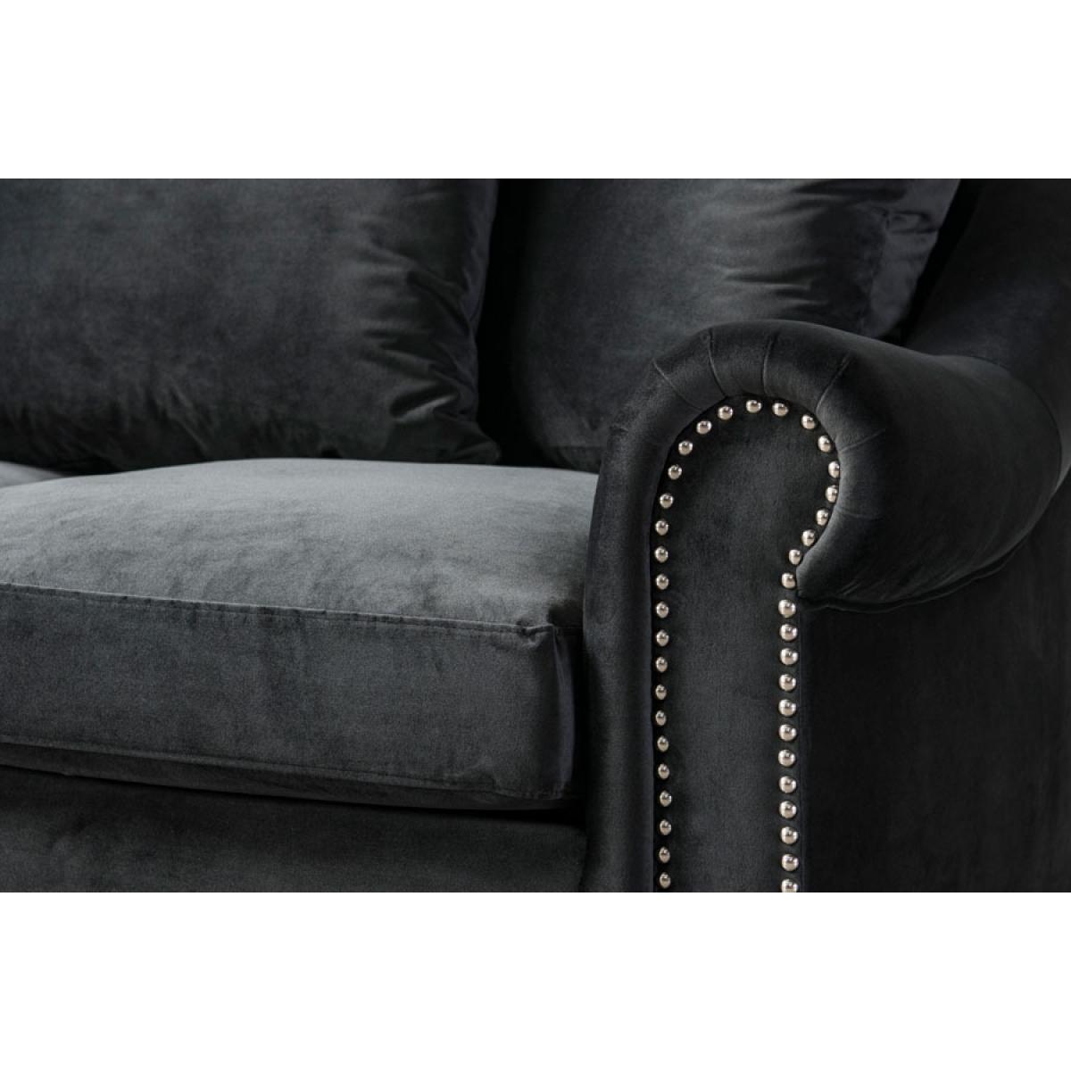 Portman Two Seat Sofa - Black – image 7